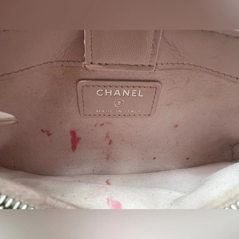 CHANEL Pink and Cream Mini Shoulder Bag
